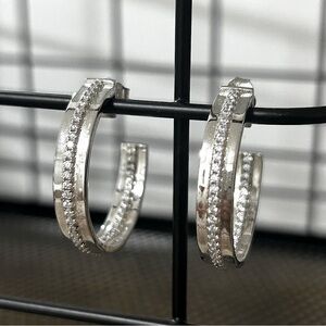 Silver Hoops